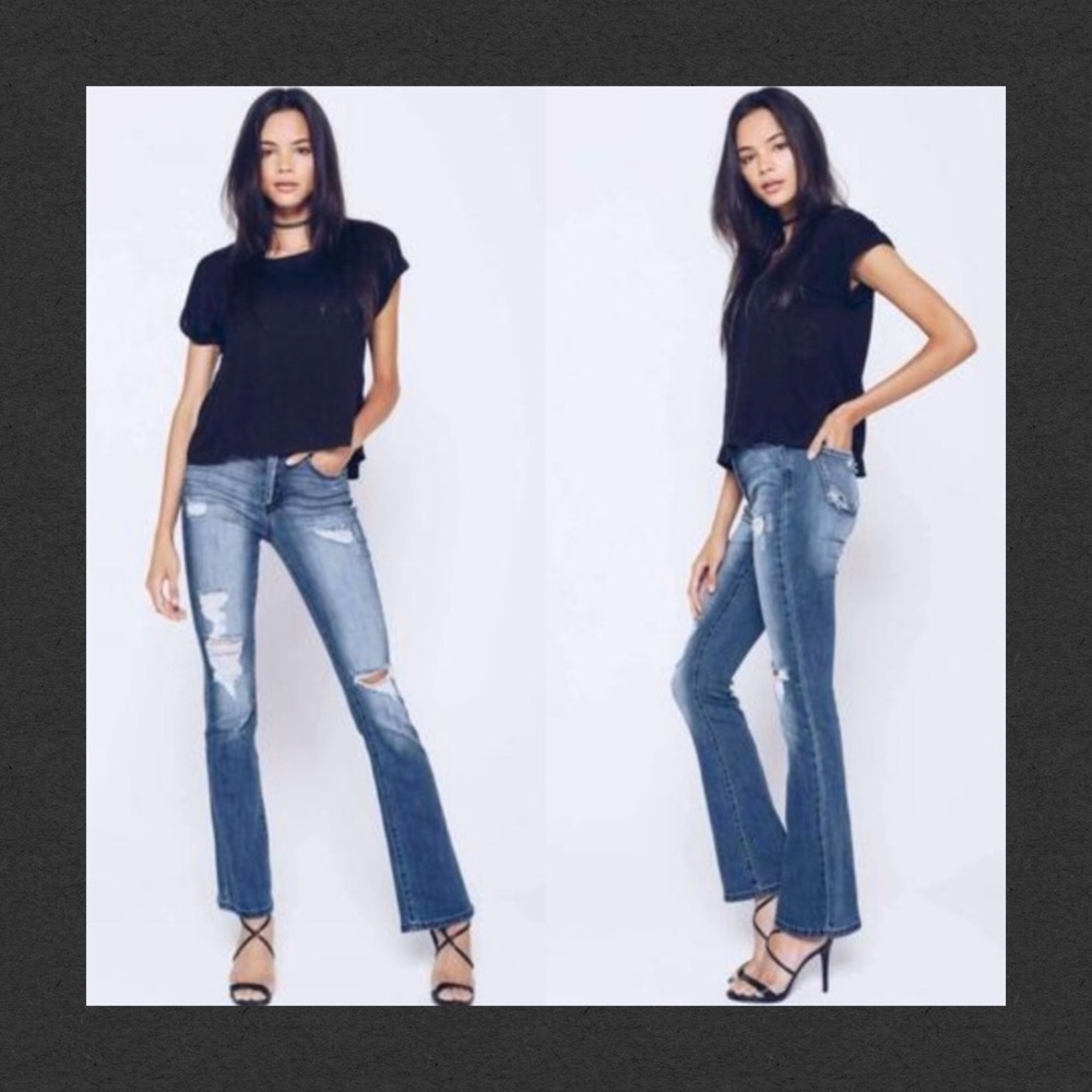 3X HOST PICK- KanCan Distressed Bootcut Jeans - Picture 2 of 5